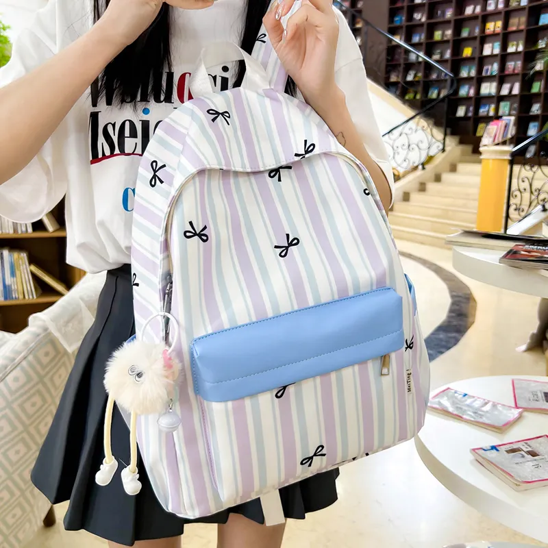 Moonshine Nylon Backpack Women's Blue/Purple/Orange/Yellow-4