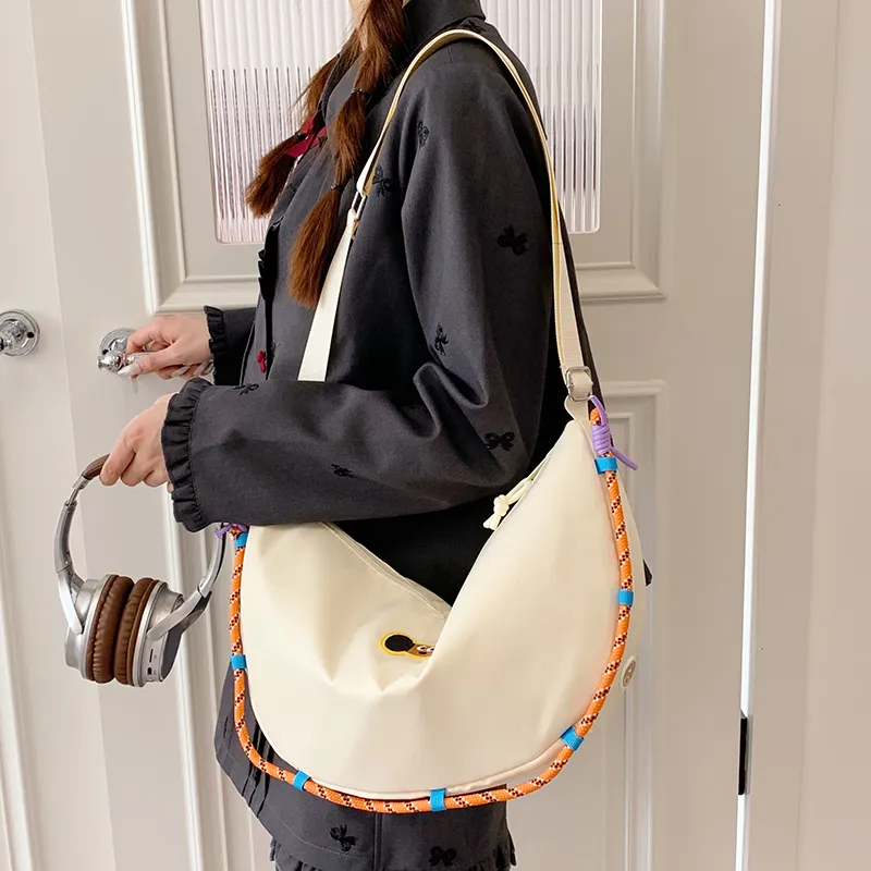Moonshine Nylon Fabric Dumpling Bag, Crossbody Bag, Shoulder Bag Women's Multicolor-1