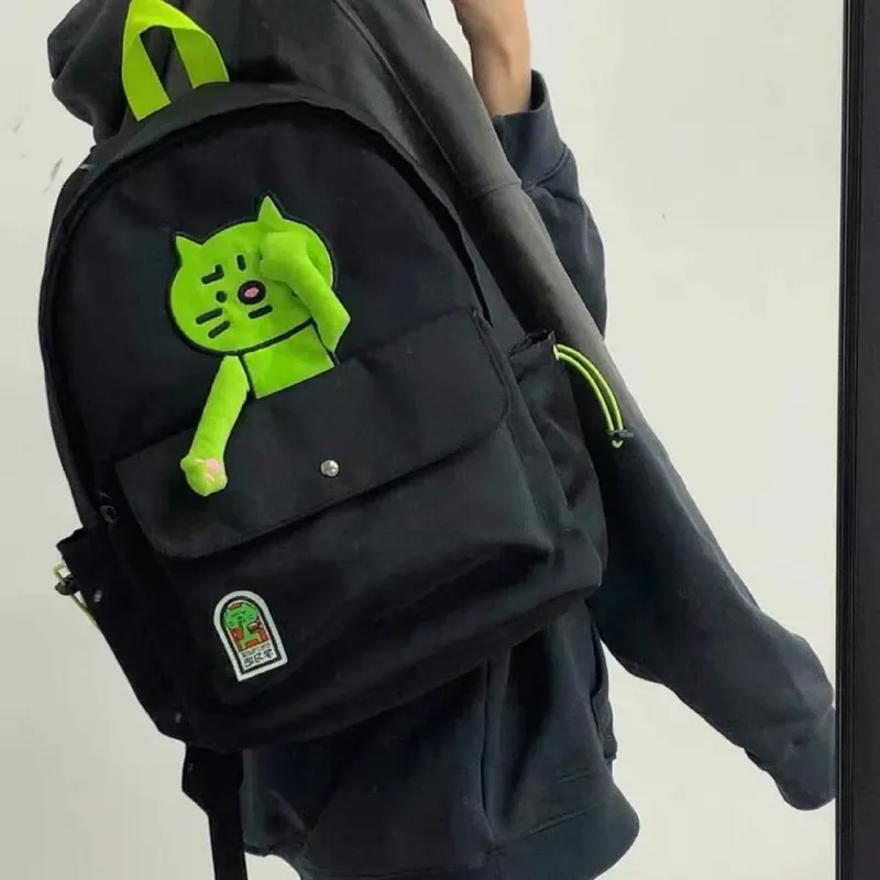 Moonshine Nylon Backpack Unisex Black-1