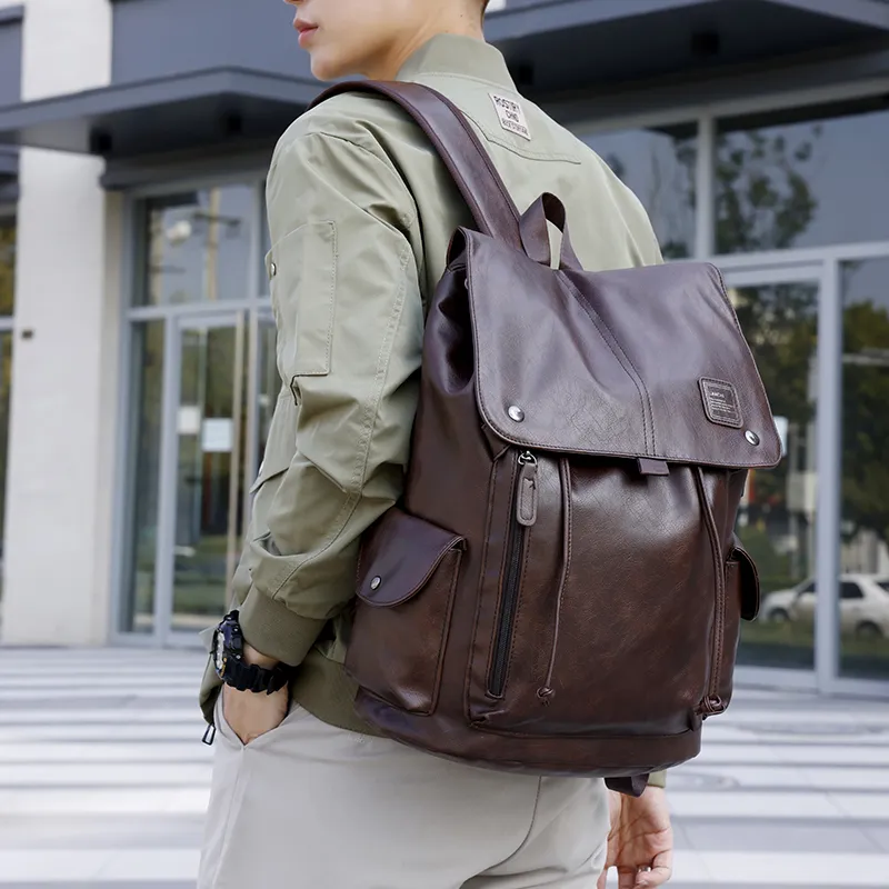 Moonshine PU Leather Backpack Unisex-8