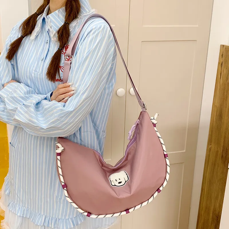 Moonshine Nylon Fabric Dumpling Bag, Crossbody Bag, Shoulder Bag Women's Multicolor-7