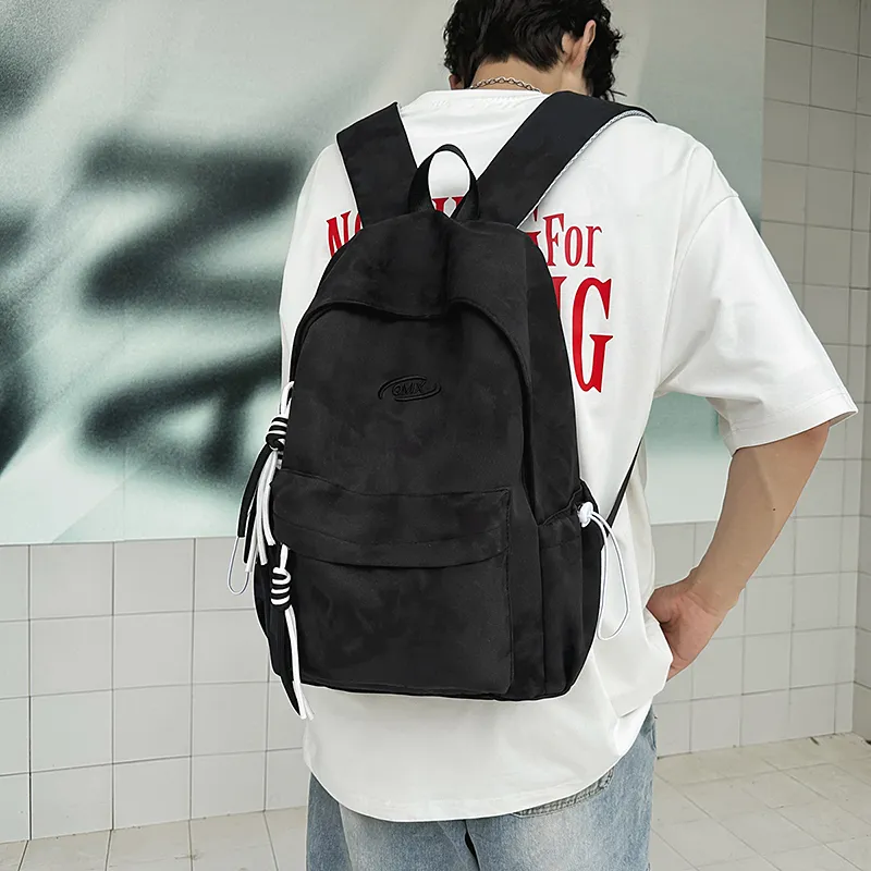 Moonshine Nylon Backpack Travel Computer Backpack Unisex Black/White/Green/Red-3