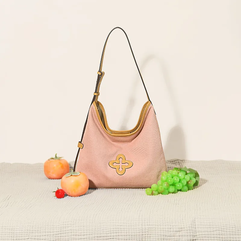 Why Canvas Shoulder Bag Medium Size Women's Multicolor-1