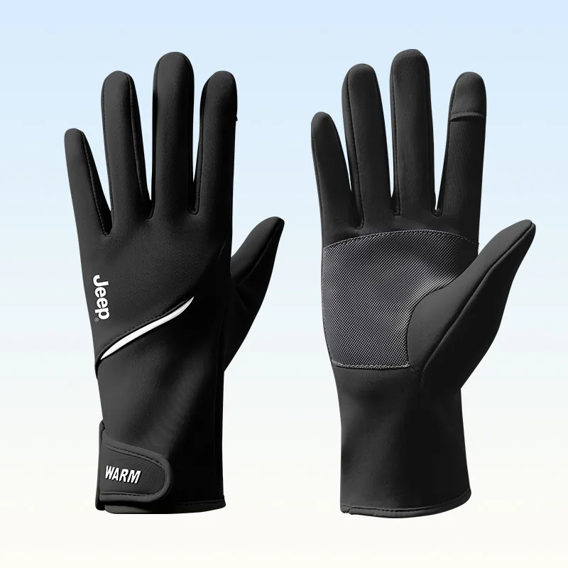 Jeep Fleece-Lined Warm Gloves Unisex-1