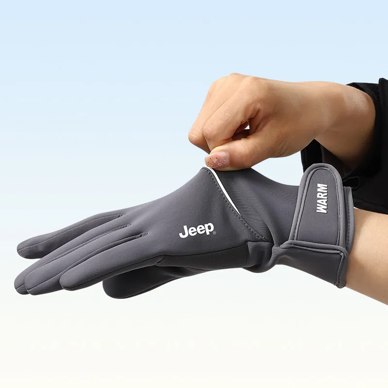 Jeep Fleece-Lined Warm Gloves Unisex-5