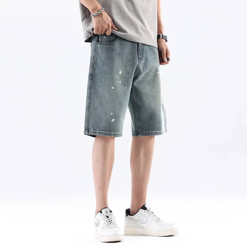 Jeep Denim Shorts Unisex P75DMWN271 Blue-4