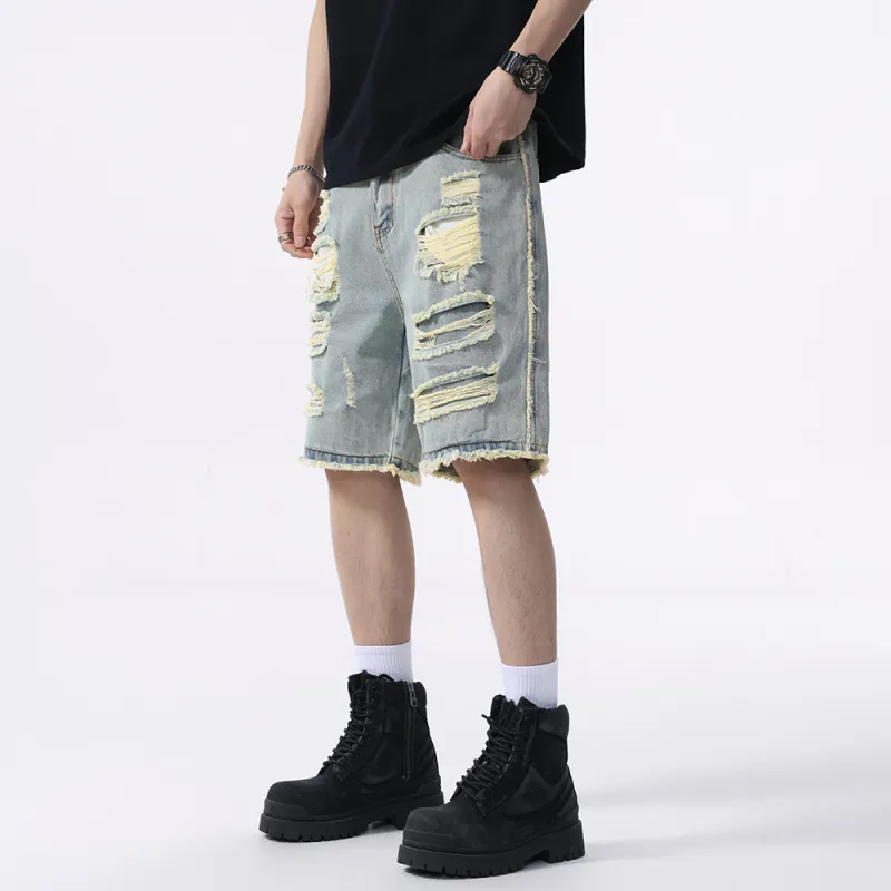 Jeep Denim Shorts Unisex Light Blue-2