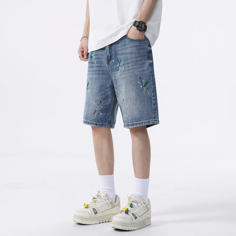 Jeep Denim Shorts Unisex P75DMWNE84 Blue-5