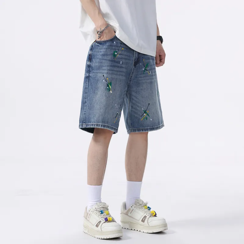 Jeep Denim Shorts Unisex P75DMWNE84 Blue-4
