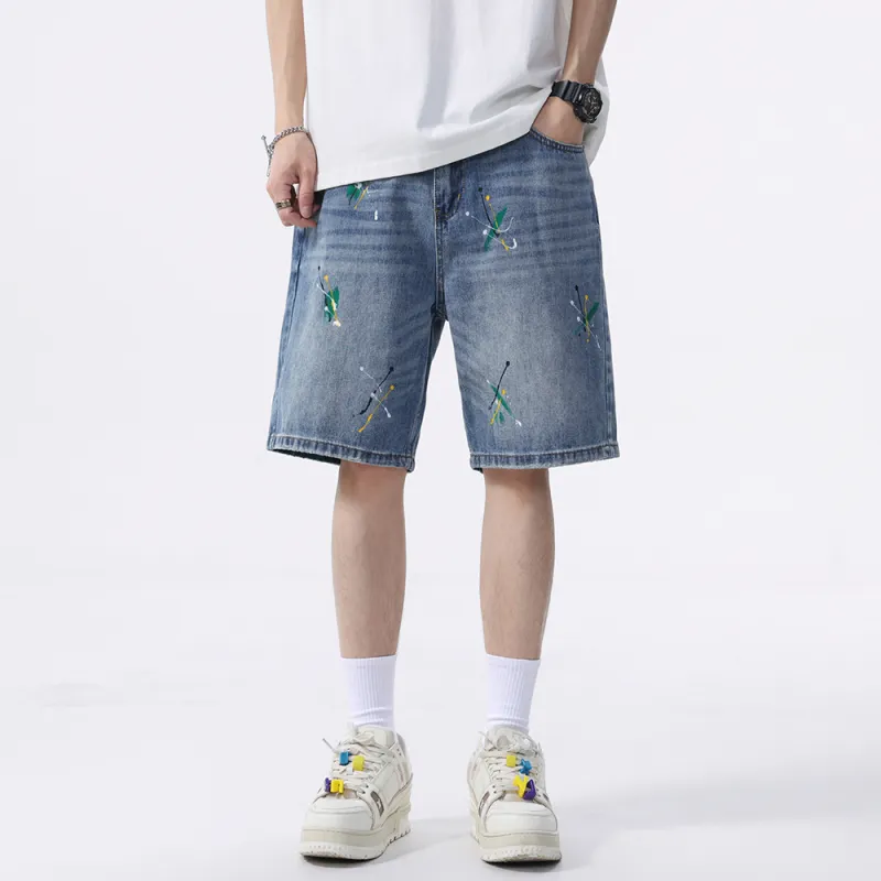 Jeep Denim Shorts Unisex P75DMWNE84 Blue-2