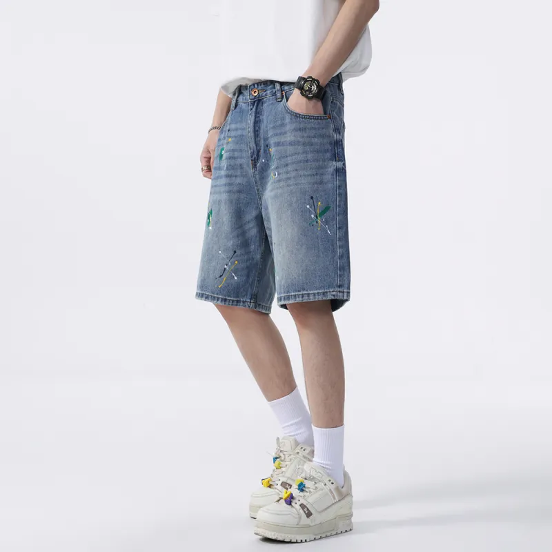Jeep Denim Shorts Unisex P75DMWNE84 Blue-3