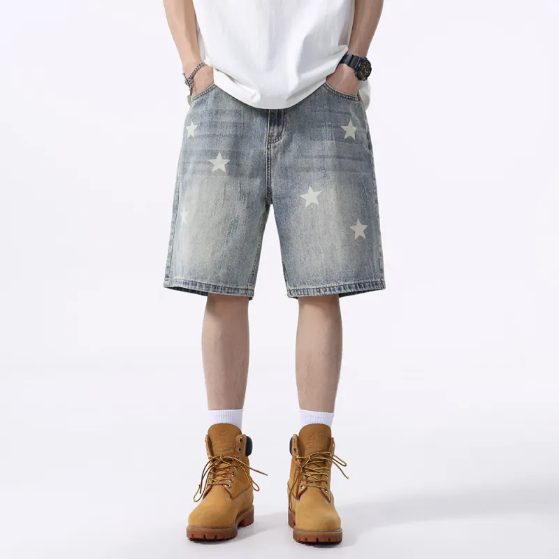 Jeep Denim Shorts Unisex P75DMWNE87 Blue-4