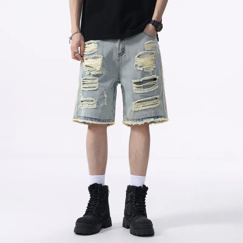 Jeep Denim Shorts Unisex Light Blue-3