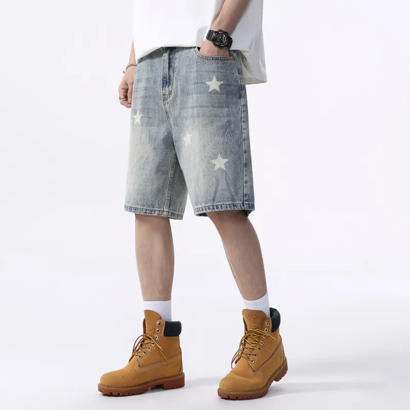 Jeep Denim Shorts Unisex P75DMWNE87 Blue-2