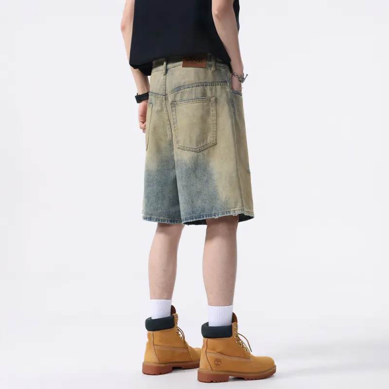 Jeep Denim Shorts Unisex P75DMWNC63 Yellow Mud-4