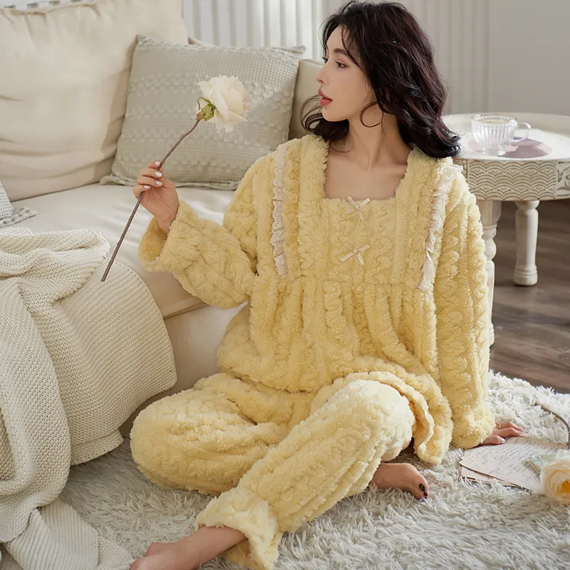 Lan Miao Pajama Set Women's Shopping Bag Lemon-1