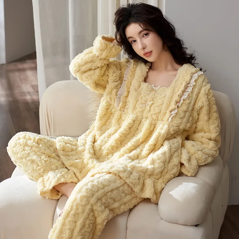 Lan Miao Pajama Set Women's Shopping Bag Lemon-6