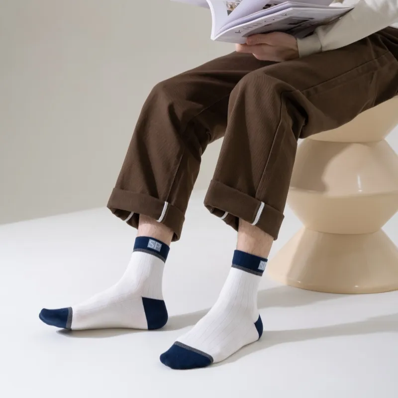 Lan Miao Mid Calf Socks Men's Combo Set-11