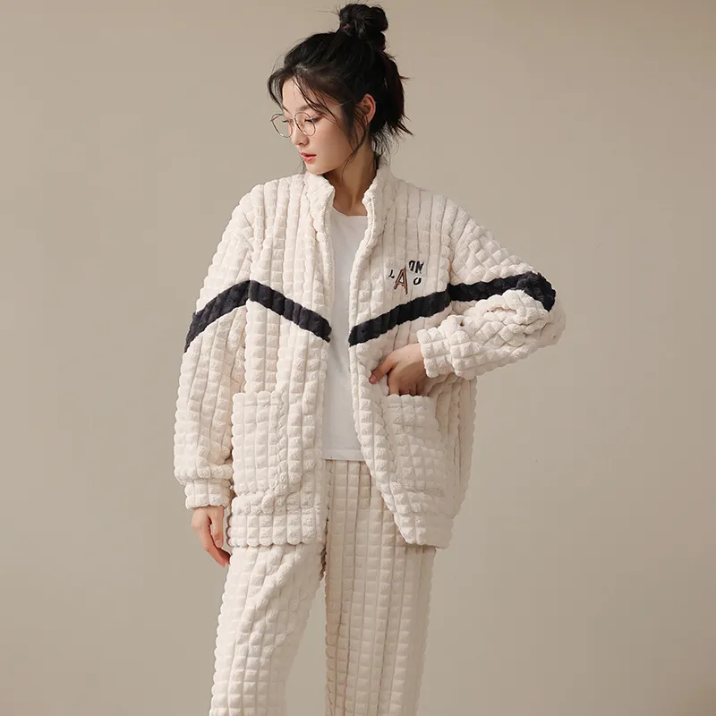 Lan Miao Pajama Set Women's Shopping Bag Pearl White-3