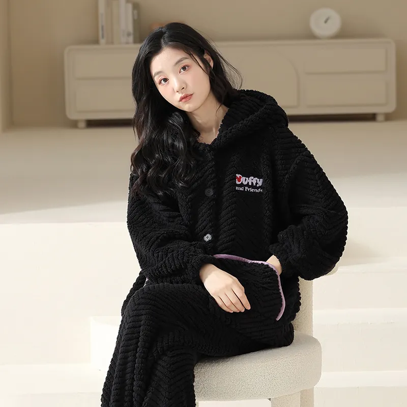 Lan Miao Pajama Set Women's Shopping Bag Black-2
