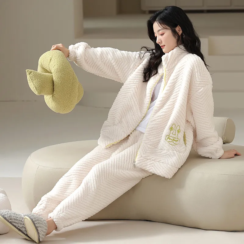 Lan Miao Pajama Set Women's Shopping Bag Pearl White-3