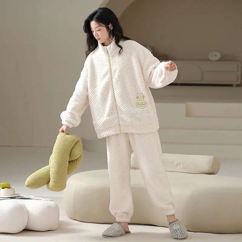 Lan Miao Pajama Set Women's Shopping Bag Pearl White-4