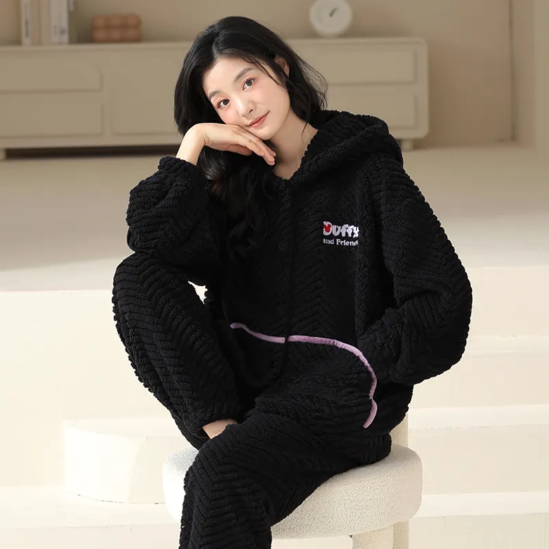 Lan Miao Pajama Set Women's Shopping Bag Black-5