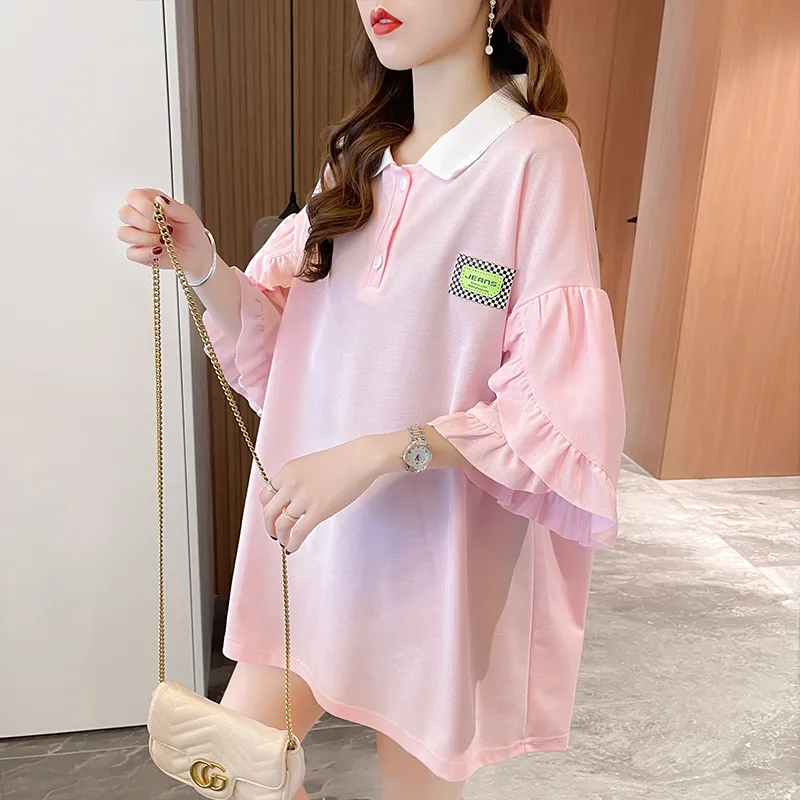 GOSO Drop Shoulder Sleeve T Shirt Women's-16