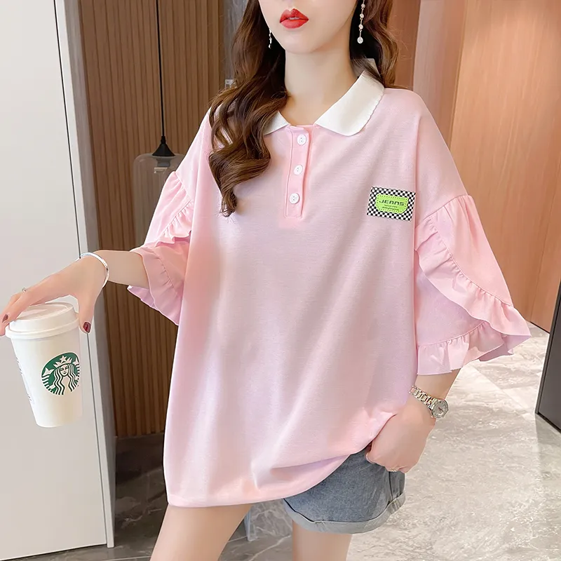 GOSO Drop Shoulder Sleeve T Shirt Women's-17