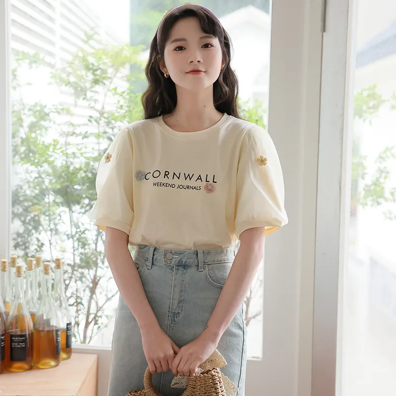 GOSO Batwing Sleeve T Shirt Women's Apricot-1