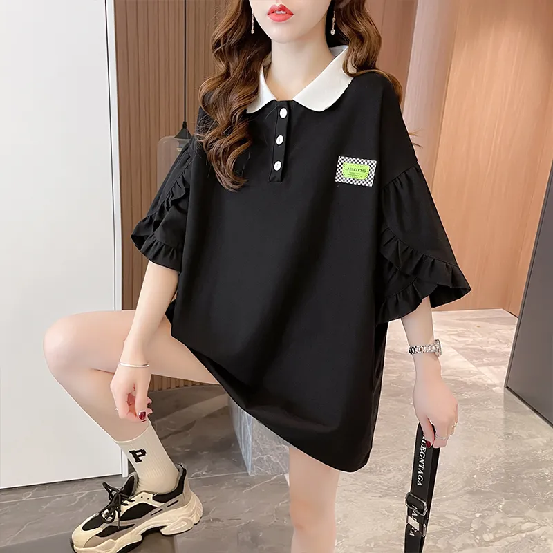 GOSO Drop Shoulder Sleeve T Shirt Women's-6