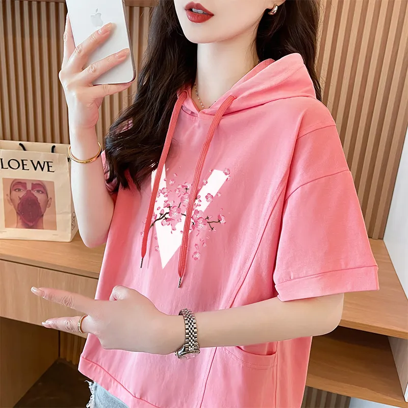 GOSO Drop Shoulder Sleeve T Shirt Women's-16