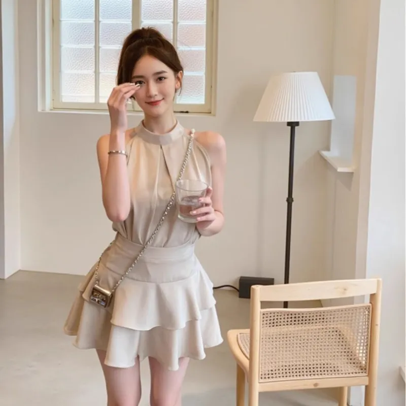 GOSO Sleeveless Dresses Women's-4
