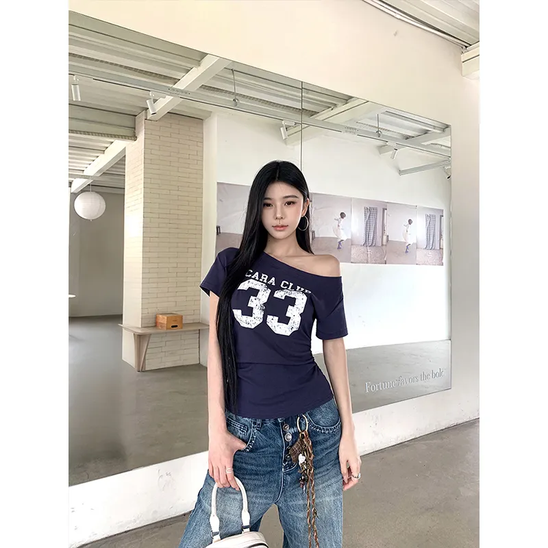 GOSO T Shirts Women's Navy Blue-3