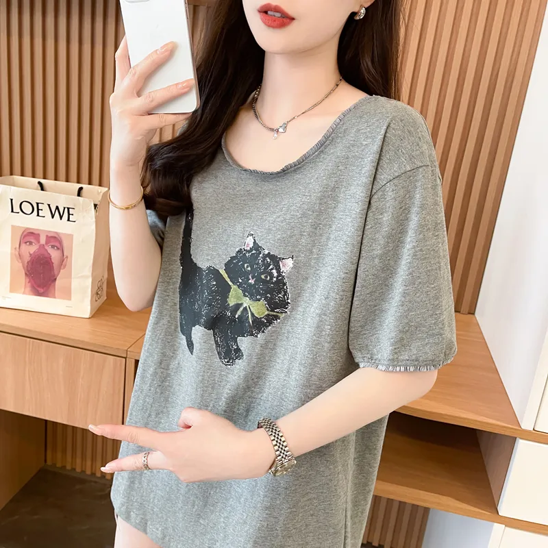 GOSO T Shirts Women's Gray-4