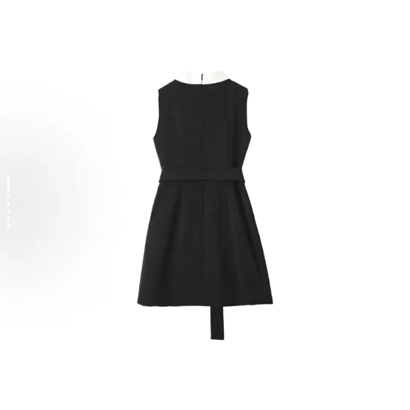 GOSO Sleeveless Dresses Women's Black Skirt-1