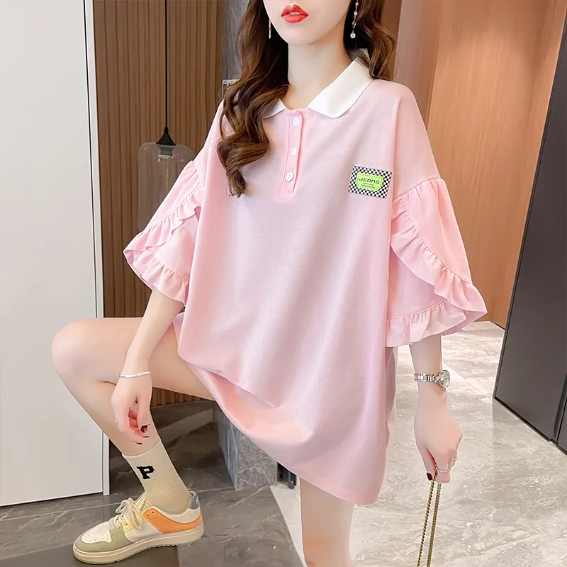 GOSO Drop Shoulder Sleeve T Shirt Women's-19
