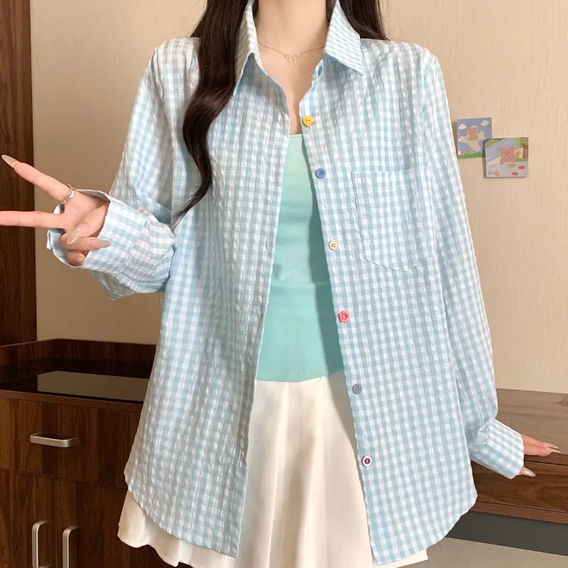 GOSO Shirts Women's Sky Blue-5