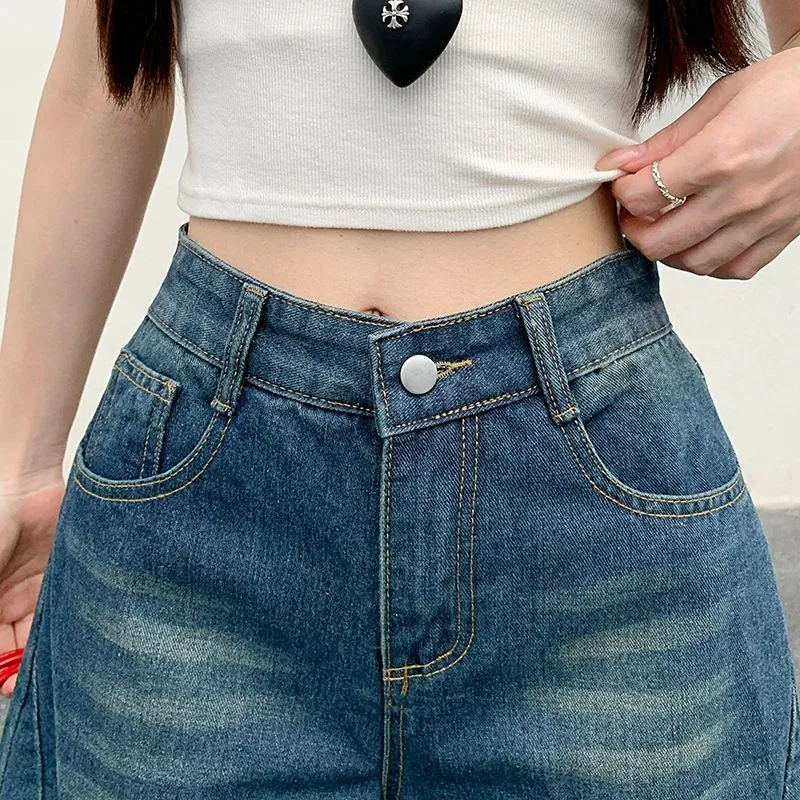 GOSO Denim Shorts Women's Blue-4