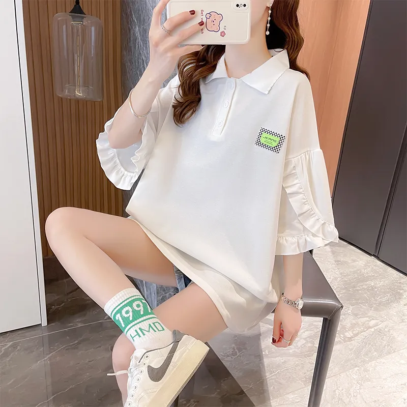 GOSO Drop Shoulder Sleeve T Shirt Women's-12