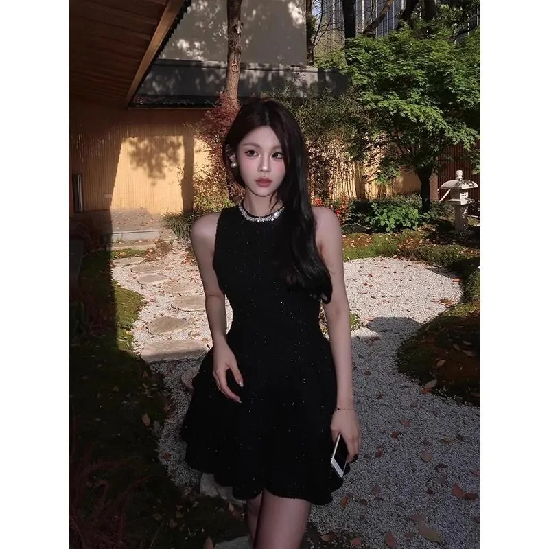 GOSO Sleeveless Dresses Women's Black-2