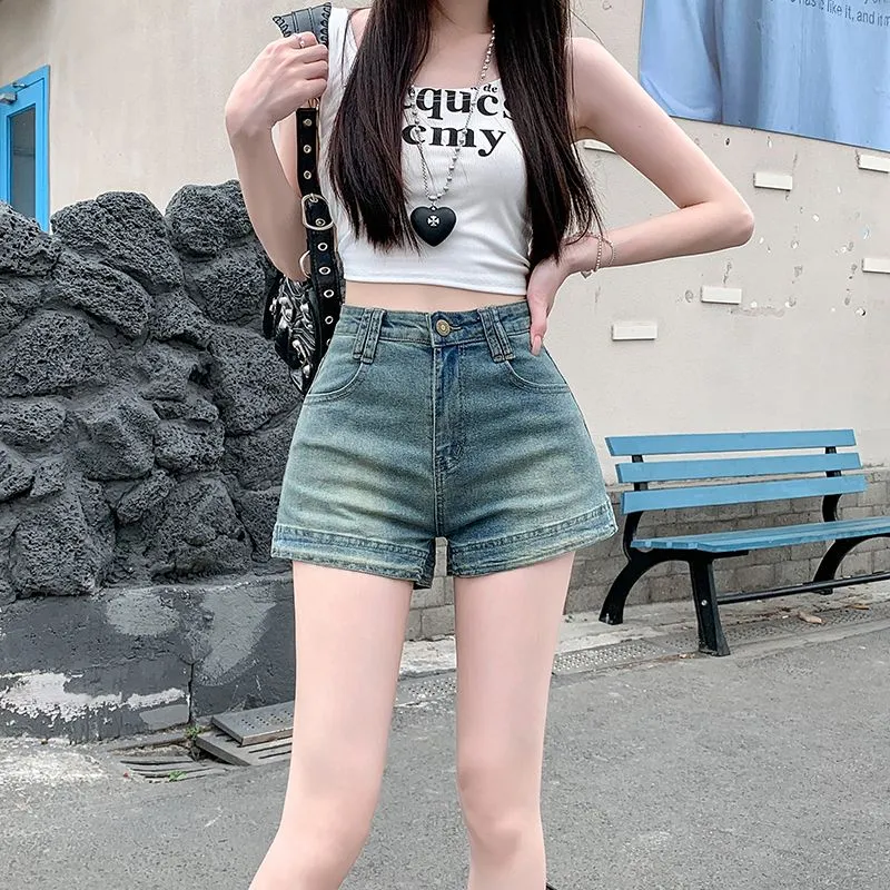 GOSO Denim Shorts Women's Vintage Blue-6