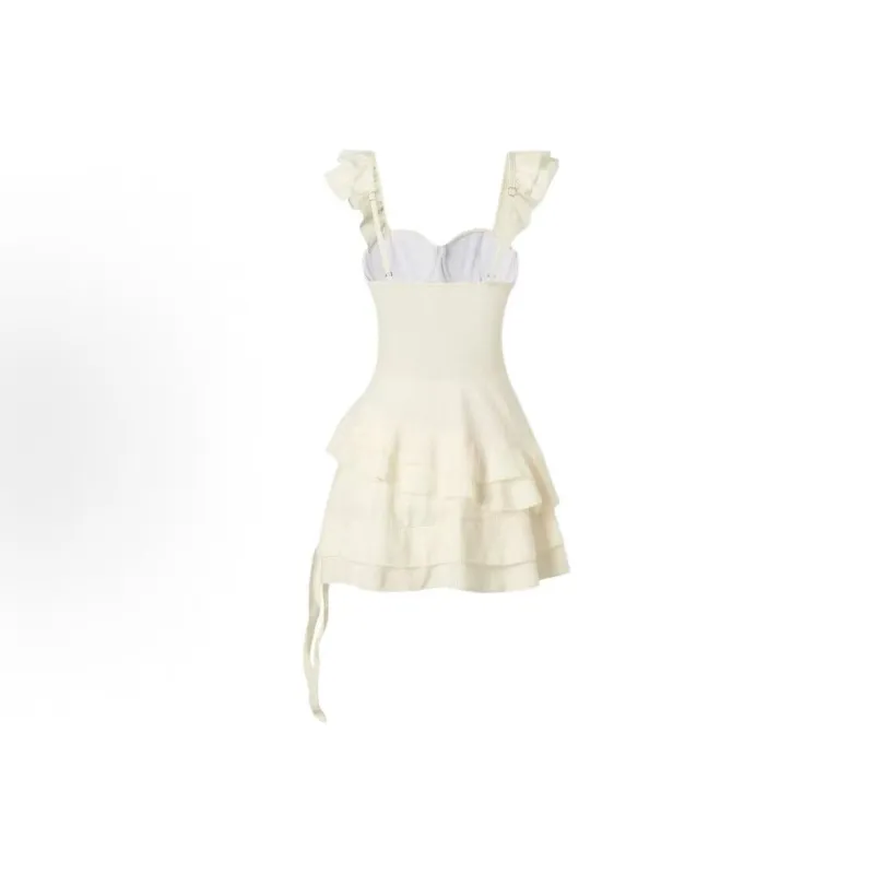 GOSO Slip Dresses Women's Almond Beige Yellow-1