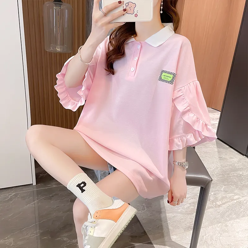 GOSO Drop Shoulder Sleeve T Shirt Women's-20