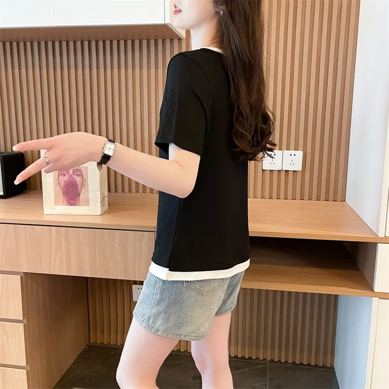 GOSO Drop Shoulder Sleeve T Shirt Women's-3