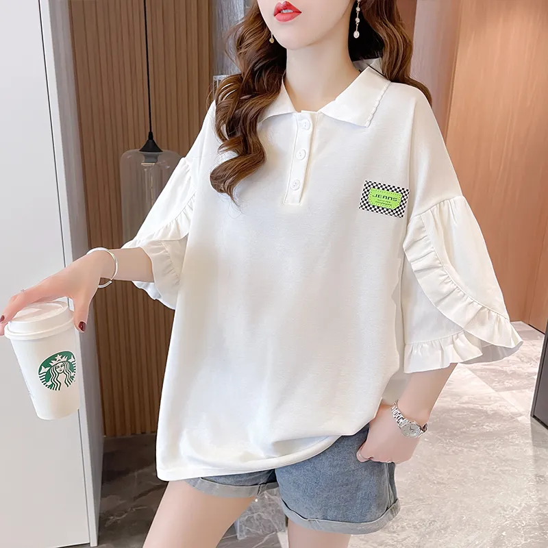 GOSO Drop Shoulder Sleeve T Shirt Women's-10