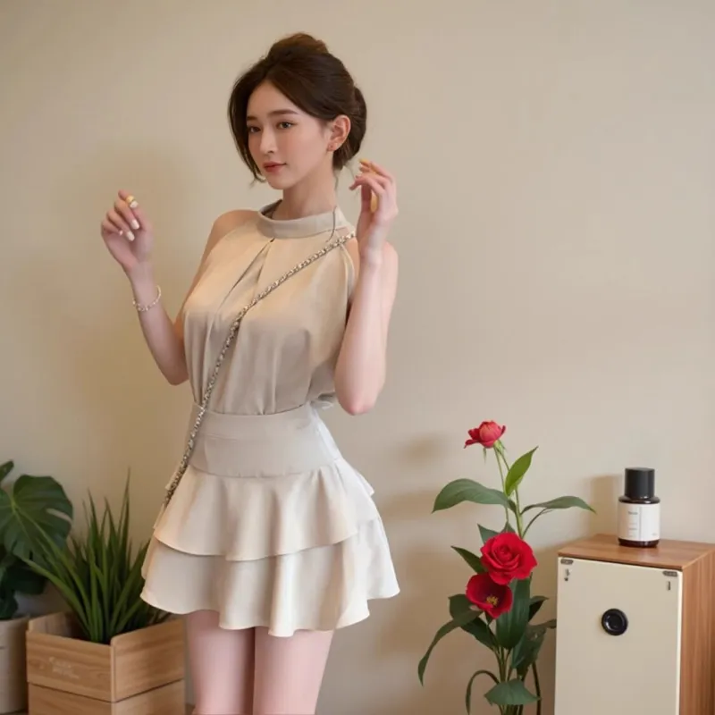 GOSO Sleeveless Dresses Women's-5