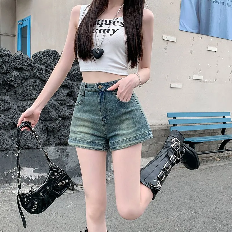 GOSO Denim Shorts Women's Vintage Blue-7
