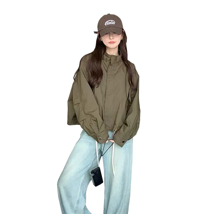 GOSO Jackets & Coats Women's Army Green-3