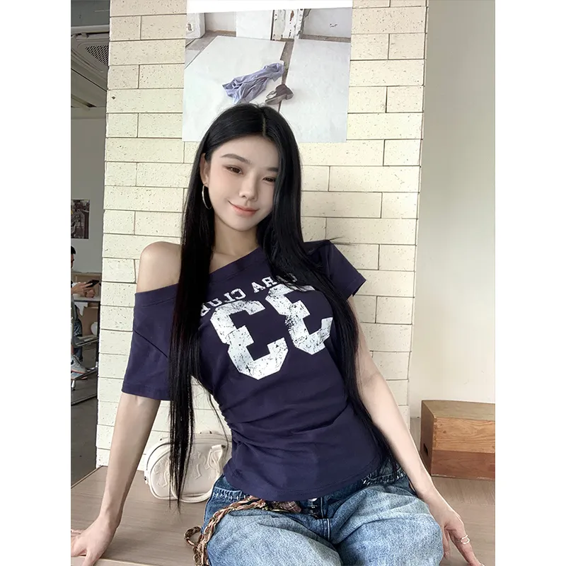GOSO T Shirts Women's Navy Blue-4
